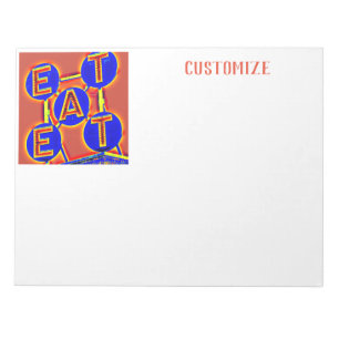 Eat Sign Thunder_Cove Notepad