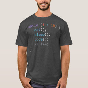 Eat Sleap Code Repeat, developer computer Science T-Shirt