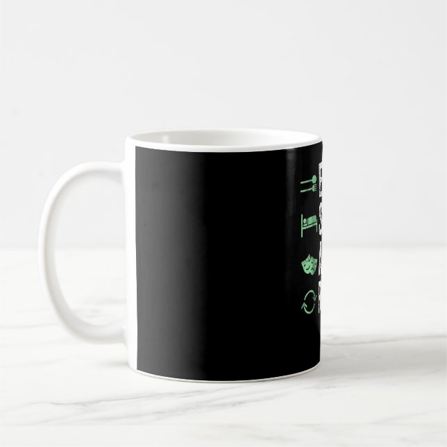 Eat Sleep Act Repeat  - Acting T Actors Coffee Mug (Left)