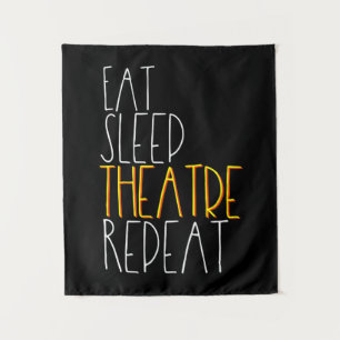 Eat Sleep Actress Repeat Funny Musical Actor Gift Tapestry