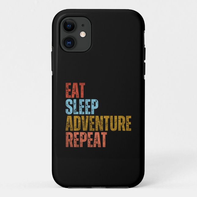 EAT SLEEP ADVENTURE REPEAT Case-Mate iPhone CASE (Back)