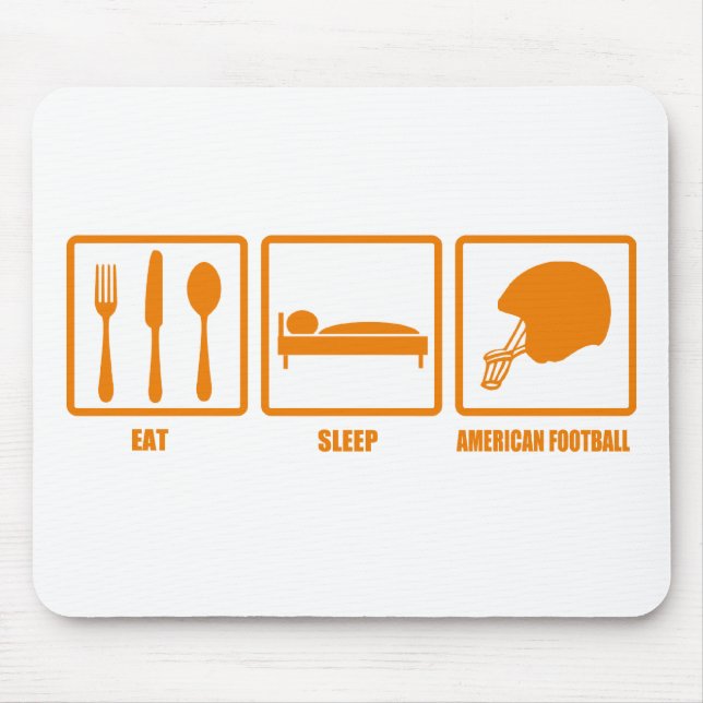 Eat Sleep American Football Mouse Pad (Front)
