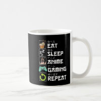 Eat Sleep Anime Gaming Repeat Kawaii Otaku Anime M