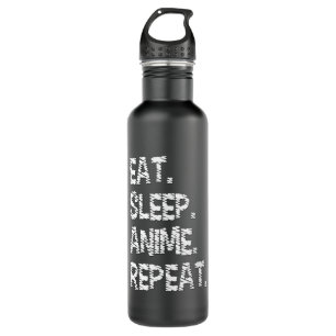 Eat Sleep Anime Repeat  Design for Anime Lover 710 Ml Water Bottle