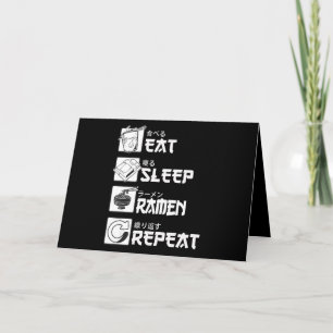 Eat Sleep Anime Repeat Gift Idea Cosplayer Card