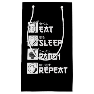 Eat Sleep Anime Repeat Gift Idea Cosplayer Small Gift Bag