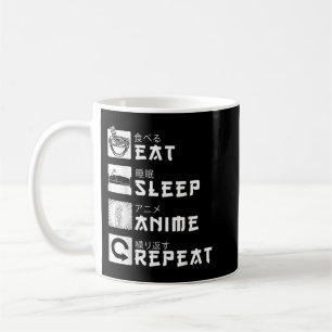 Eat Sleep Anime Repeat Japanese Manga Lover Cospla Coffee Mug
