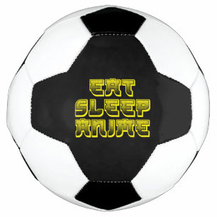 Eat Sleep Anime Soccer Ball