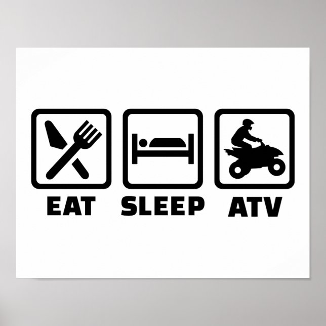 Eat sleep ATV Poster (Front)