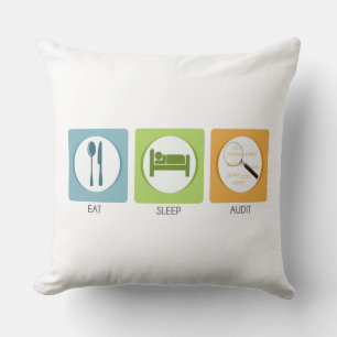 Eat Sleep Audit! Cushion