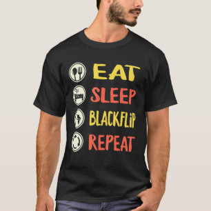 Eat Sleep Back Flip Parkour Gymnastics Acrobatics T-Shirt