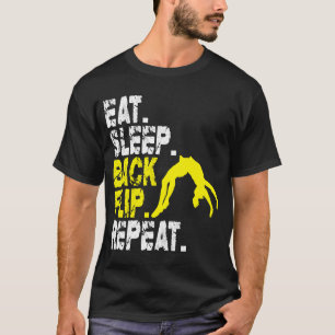 Eat Sleep Back Flip Repeat Acrobat Gymnastics T-Shirt