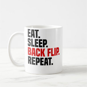Eat Sleep Back Flip Repeat Parkour Coffee Mug