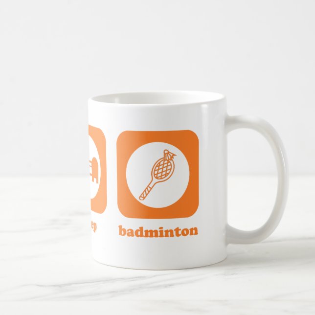 Eat. Sleep. Badminton. Mug (Right)