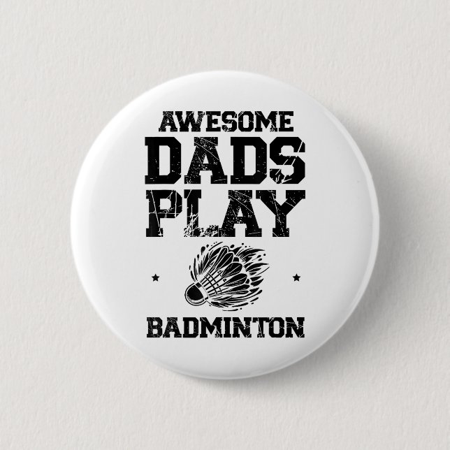 Eat Sleep Badminton Repeat Shuttle Racket  6 Cm Round Badge (Front)