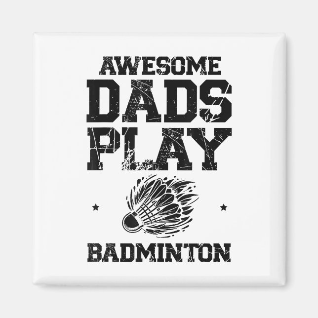 Eat Sleep Badminton Repeat Shuttle Racket  Magnet (Front)