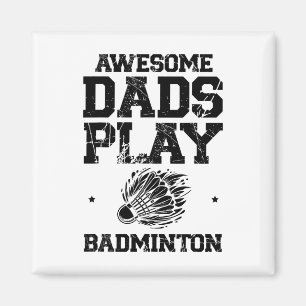 Eat Sleep Badminton Repeat Shuttle Racket Magnet