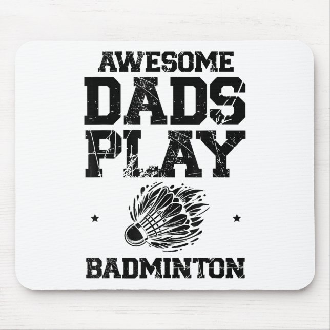 Eat Sleep Badminton Repeat Shuttle Racket  Mouse Pad (Front)