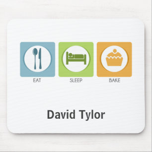 Eat Sleep Bake! Mouse Pad