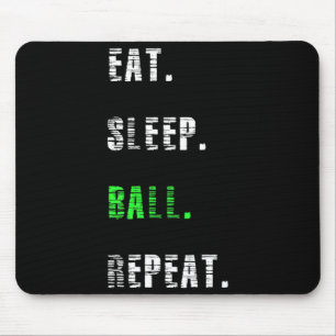 Eat Sleep Ball Repeat Basketball Gift Mouse Pad
