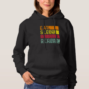 Eat Sleep Ballroom Repeat For Dancer Dancing Vint Hoodie