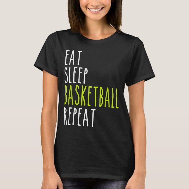 Eat Sleep Basball Repeat T-Shirt (Front)