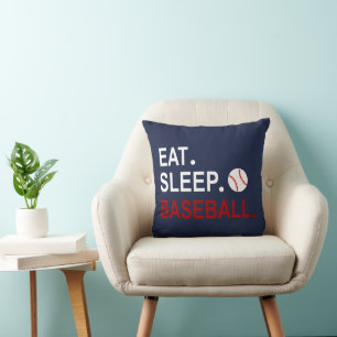 Eat Sleep Baseball Cushion