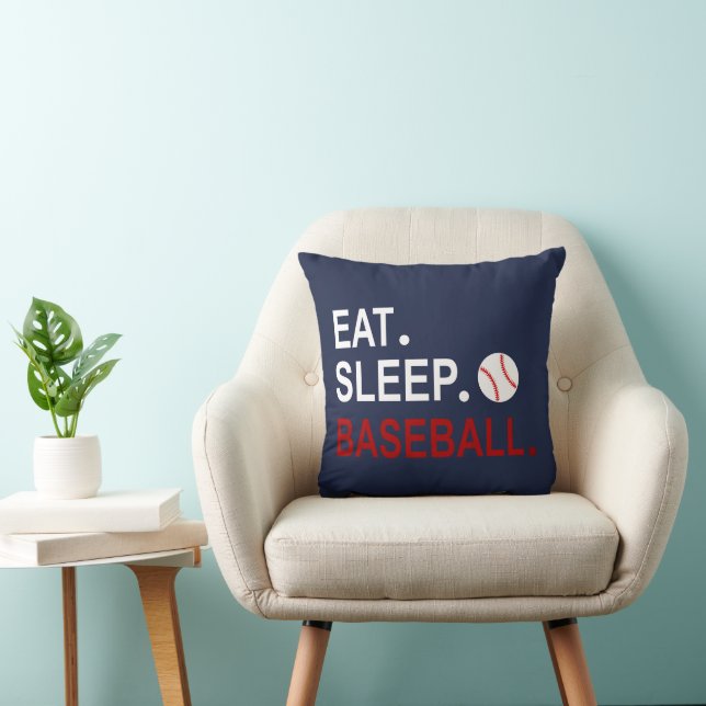 Eat Sleep Baseball Cushion (Chair)