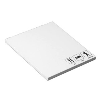 Eat Sleep Baseball Notepad