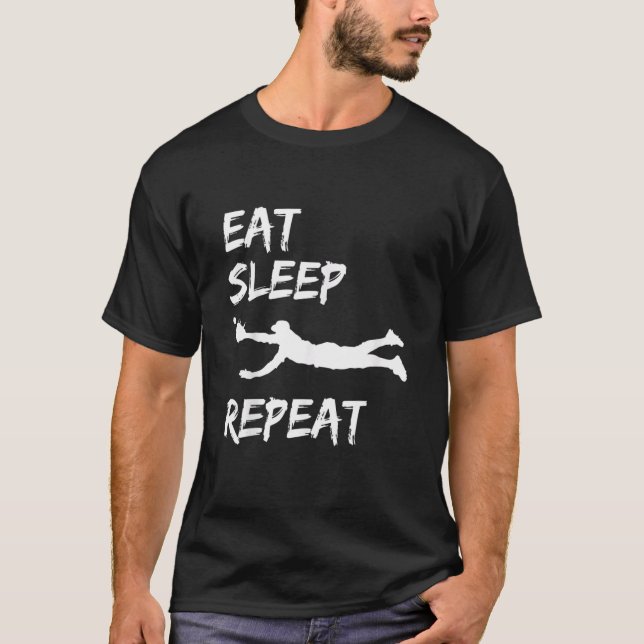 Eat Sleep Baseball Repeat Baseball Player  Basebal T-Shirt (Front)