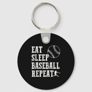 Eat Sleep Baseball Repeat Batter Life Srts Hustle  Key Ring