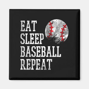 Eat Sleep Baseball Repeat Coach Team Player Men W  Magnet
