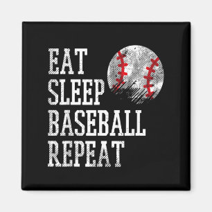 Eat Sleep Baseball Repeat Coach Team Player Men W Magnet