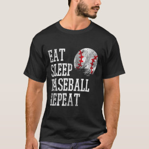 Eat Sleep Baseball Repeat Coach Team Player Men W  T-Shirt