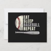 Eat Sleep Baseball Repeat Funny Baseball Player
