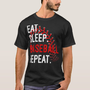Eat Sleep Baseball Repeat Funny For Sport Lovers T-Shirt