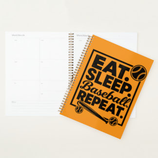 eat sleep baseball repeat planner
