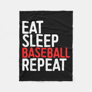 Eat Sleep Baseball Repeatsport Game Gift T Shirt  Fleece Blanket