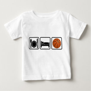 Eat, Sleep, Basketball Baby T-Shirt
