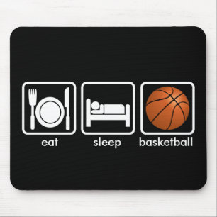 Eat, Sleep, Basketball Mouse Pad
