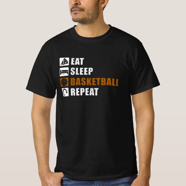 Eat Sleep Basketball Player Gift Idea T-Shirt (Front)