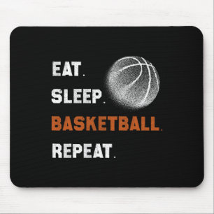 Eat Sleep Basketball Repeat 1 Mouse Pad