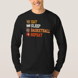 Eat Sleep Basketball Repeat Ball Sports League Tea T-Shirt