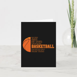Eat. Sleep. Basketball. Repeat. Basketball Player  Card