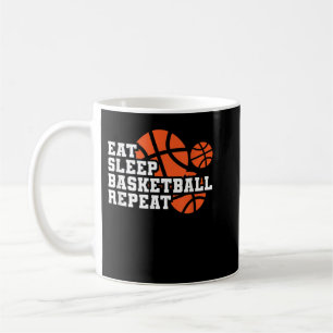 Eat Sleep Basketball Repeat Basketball Player T-Sh Coffee Mug