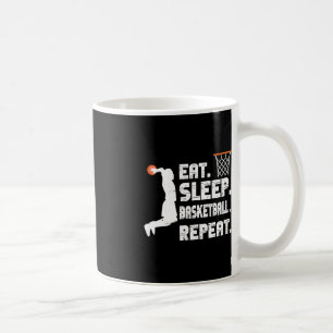 Eat Sleep Basketball Repeat Basketball Sports Men Coffee Mug