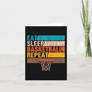Eat. Sleep. Basketball. Repeat. Basketball Youths  Card
