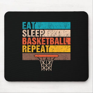 Eat. Sleep. Basketball. Repeat. Basketball Youths  Mouse Pad