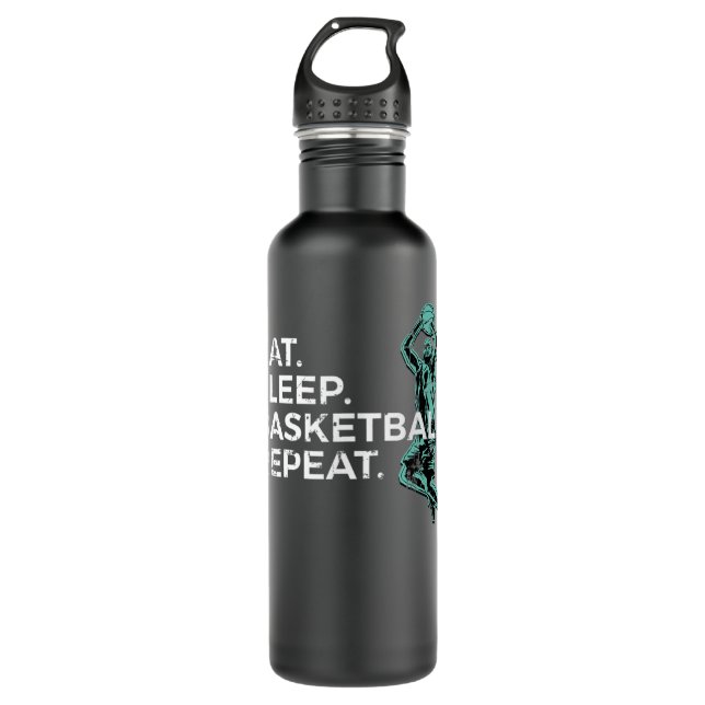 Eat Sleep Basketball Repeat Basketballplayer Gift  710 Ml Water Bottle (Front)