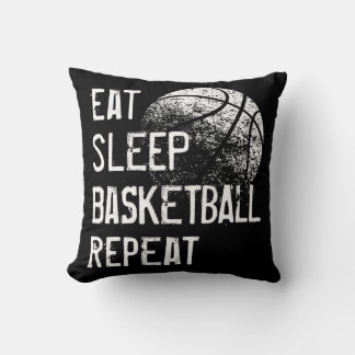 Eat Sleep Basketball Repeat  for Men Women Girls B Cushion